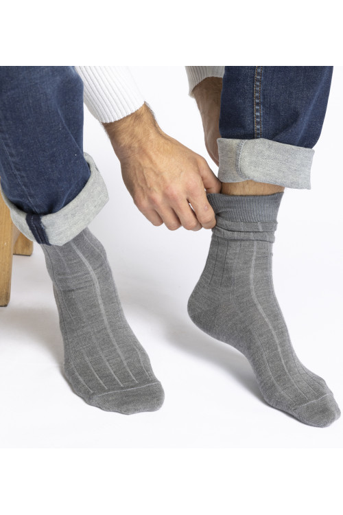 Chaussettes en laine unies · Basile Lafrançaise 2