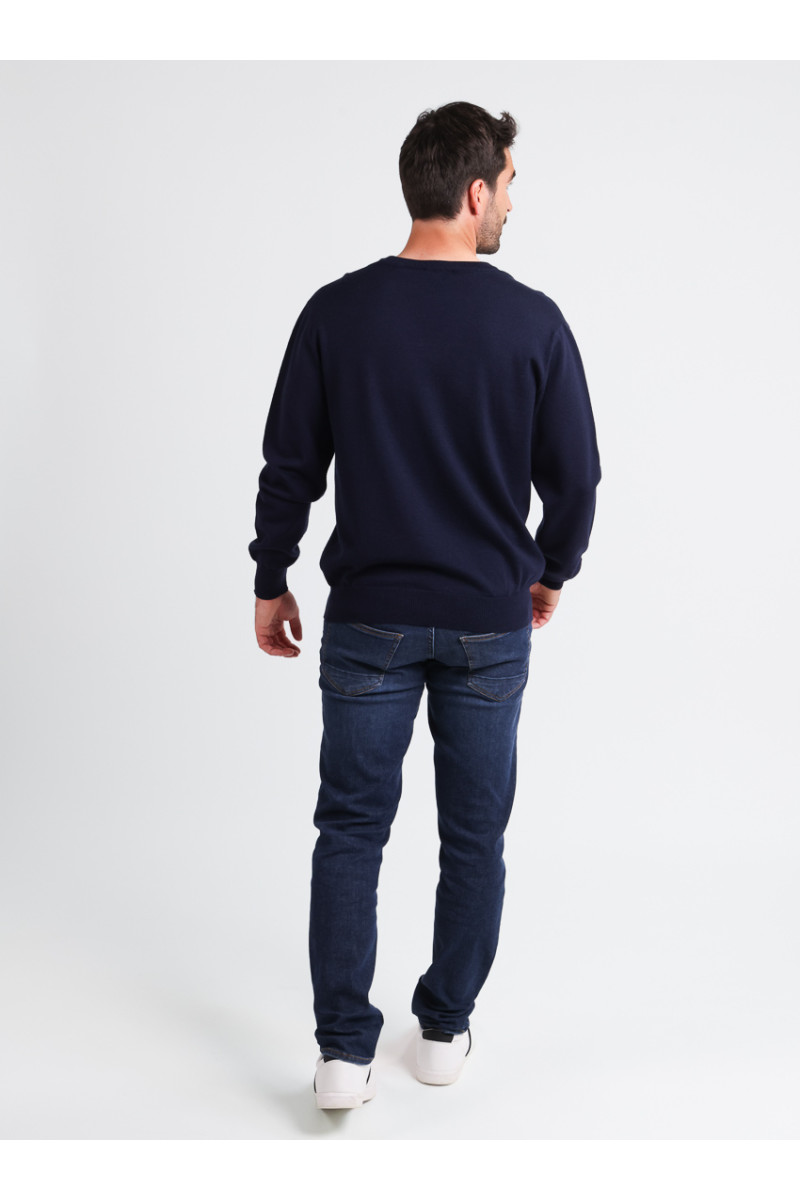 Pull col V laine mérinos · Camille Lafrançaise