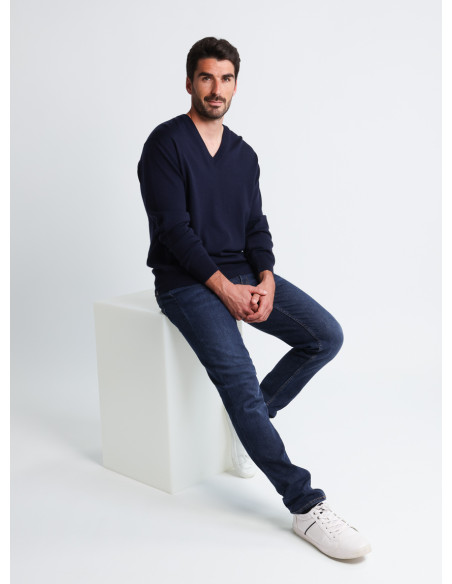 Pull col V laine mérinos · Camille Lafrançaise