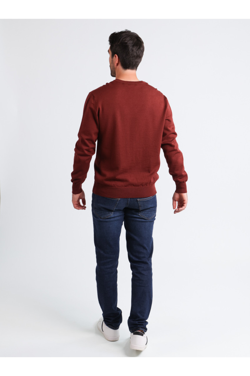 Pull col V laine mérinos · Camille Lafrançaise