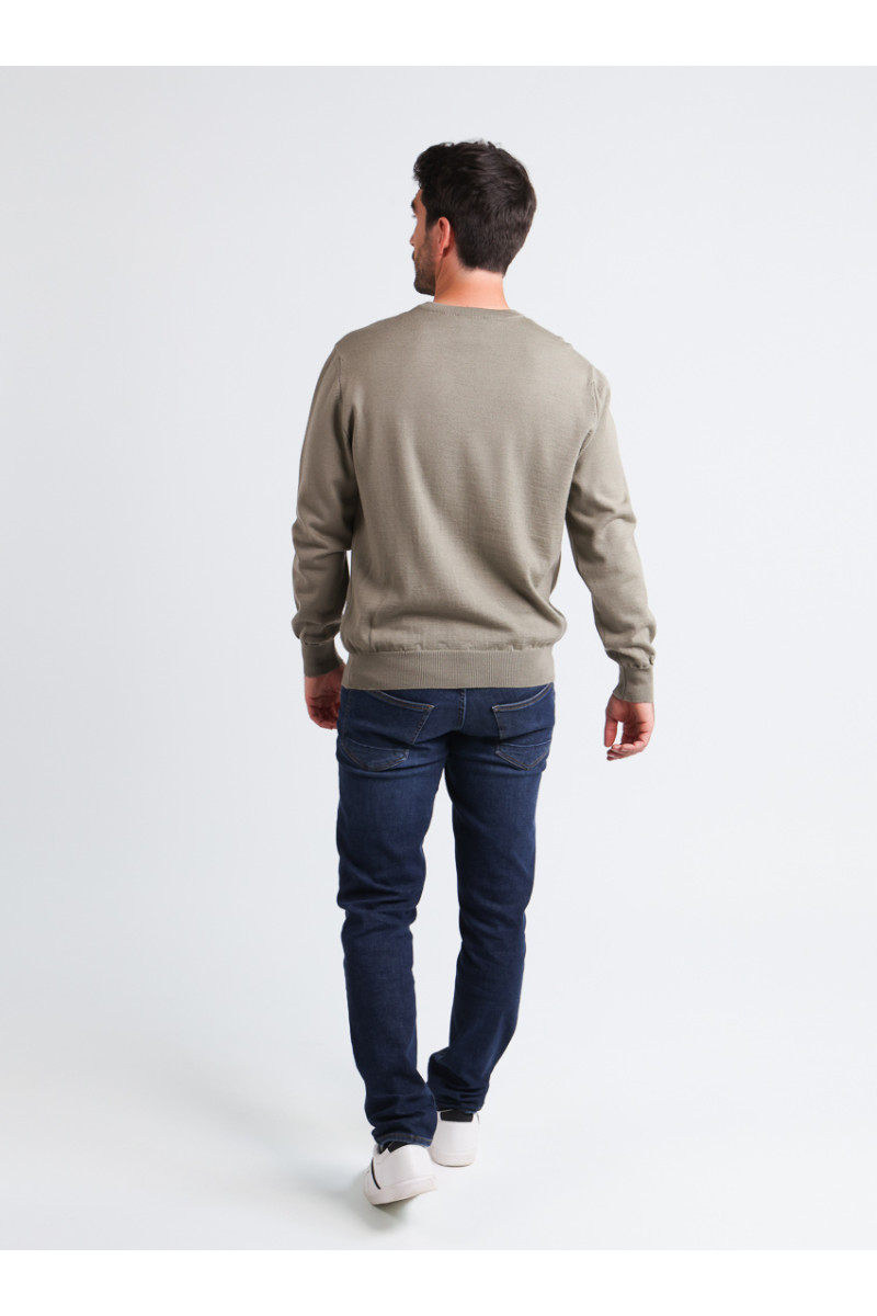 Pull col V laine mérinos · Camille Lafrançaise