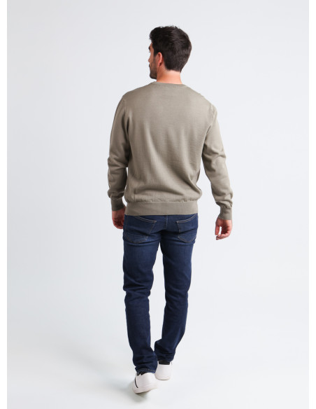 Pull col V laine mérinos · Camille Lafrançaise