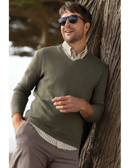 Pull chevrons · Fernand Lafrançaise