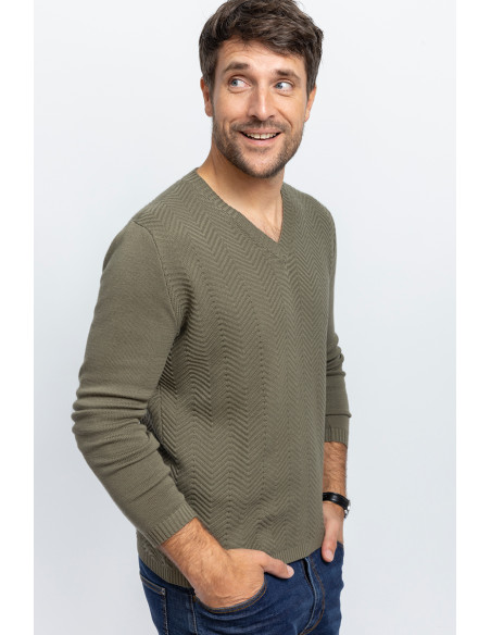 Pull chevrons · Fernand Lafrançaise