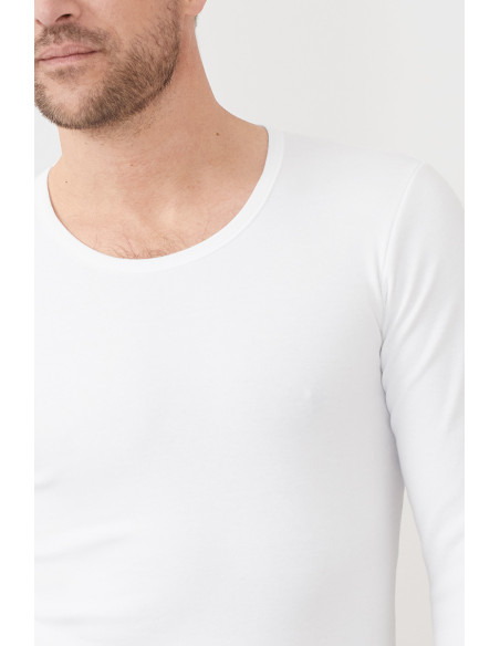 Tee-shirt manches longues en coton · Henri Lafrançaise