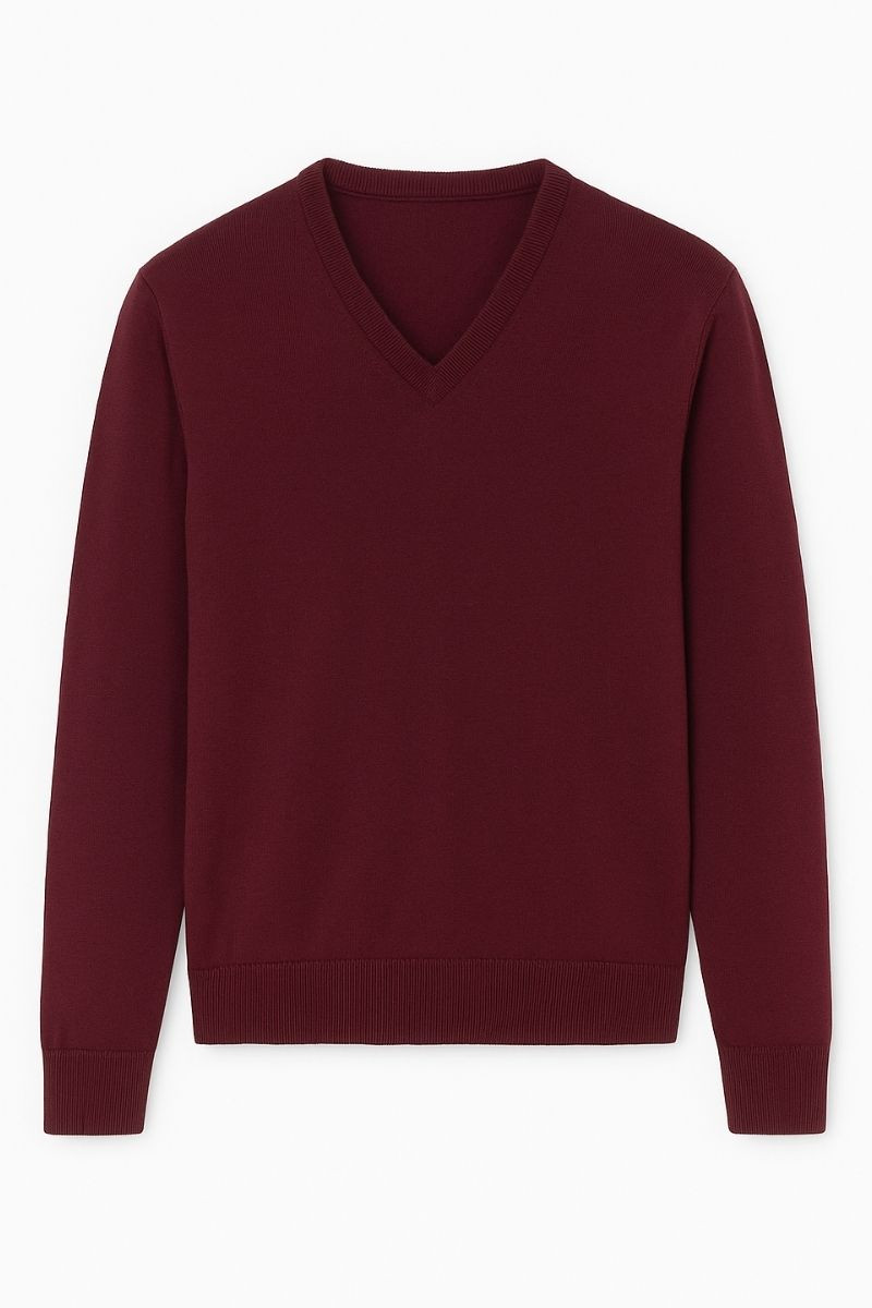 Pull col V laine mérinos · Camille Lafrançaise