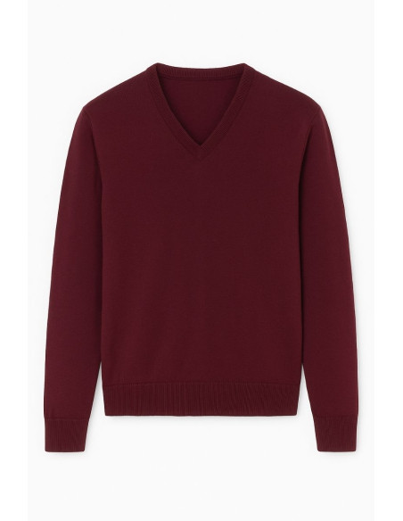 Pull col V laine mérinos · Camille Lafrançaise