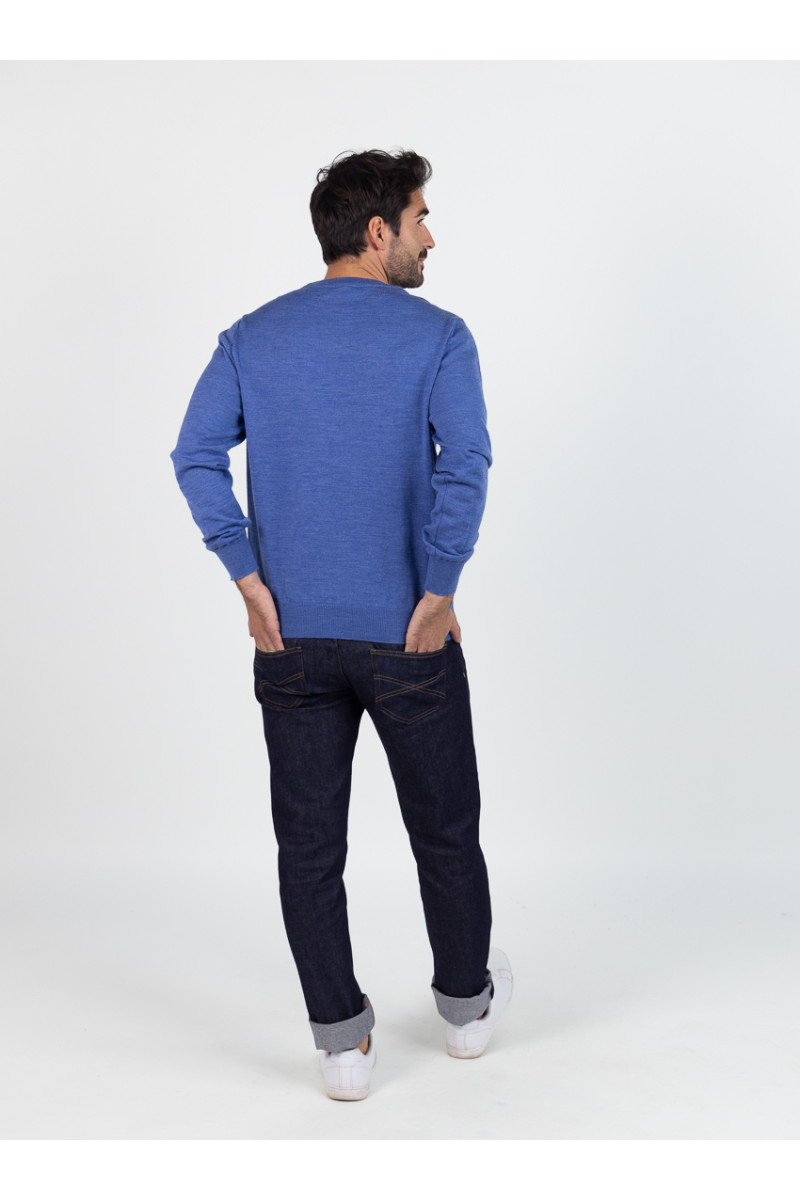 Pull col V laine mérinos · Camille Lafrançaise