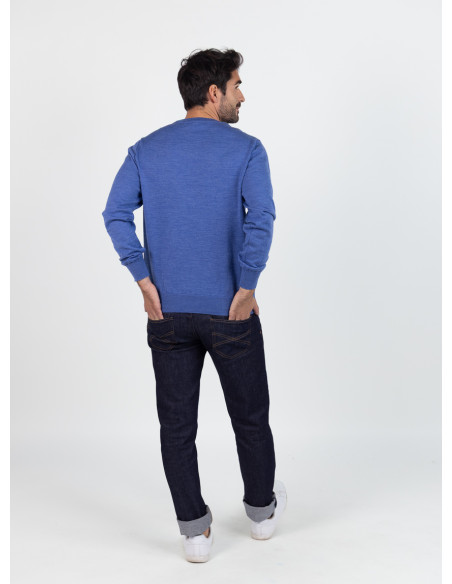 Pull col V laine mérinos · Camille Lafrançaise