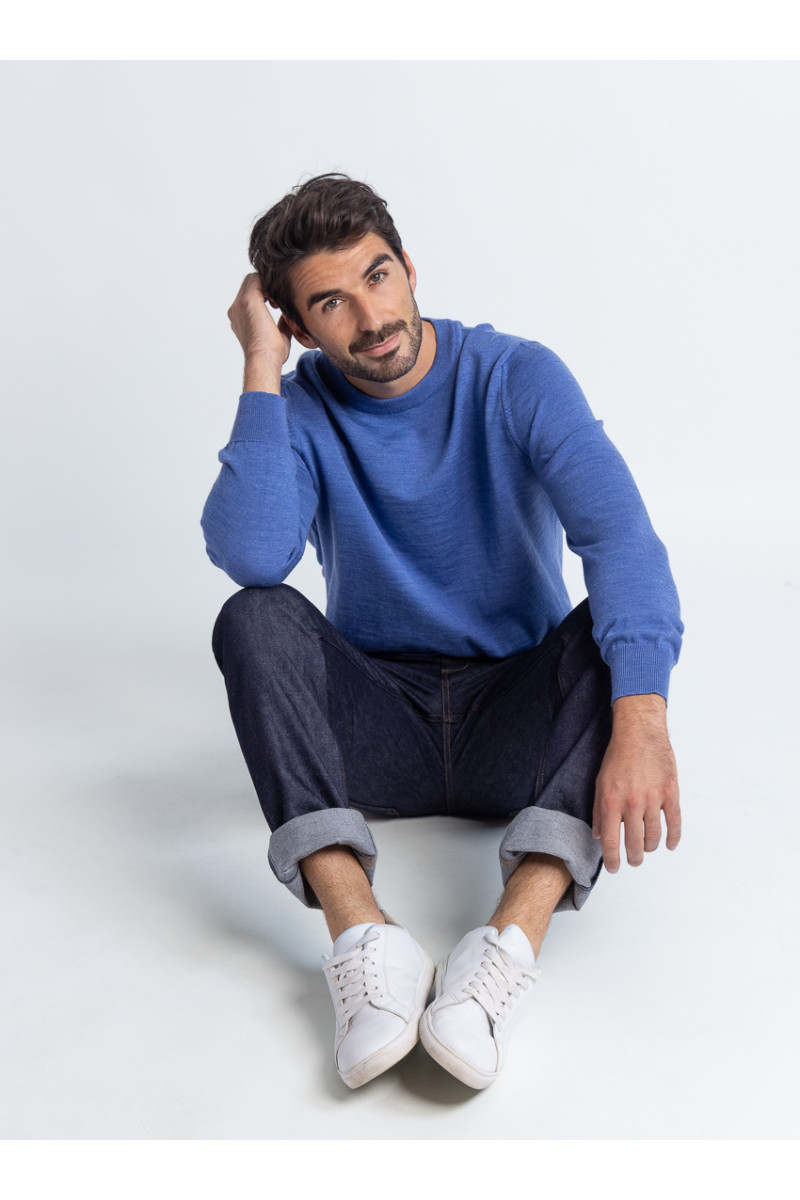 Pull col V laine mérinos · Camille Lafrançaise