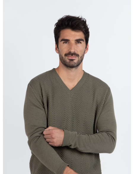 Pull chevrons · Fernand Lafrançaise